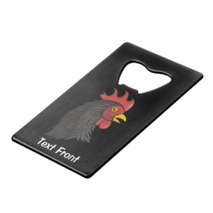 Black Rooster's kop Kredietkaart Flessenopener