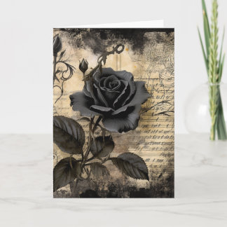 Black Rose Blank Kaart