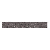 Black Rose Gold liquid swirl Abstract Design Grosgrain Lint (Voorkant)