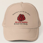 Black Roses Darts Charity Cap Trucker Pet (Voorkant)