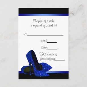 Black Royal Blue High Heels vrouwen Birthday RSVP