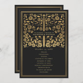 Black Royal Medieval Programme de mariage de l'épé (Devant / Derrière)