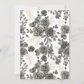 Black Rozen Bubble & Brews Couples Shower Kaart (Achterkant)