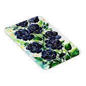 Black Rozen Flowers Gothic Art Waterverf schildere Magneet (Rechterzijde)