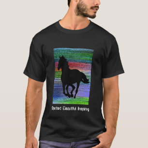 Black Running Horse T-Shirt