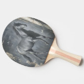 Black Running Stallion Tafeltennisbatje (Zijkant)