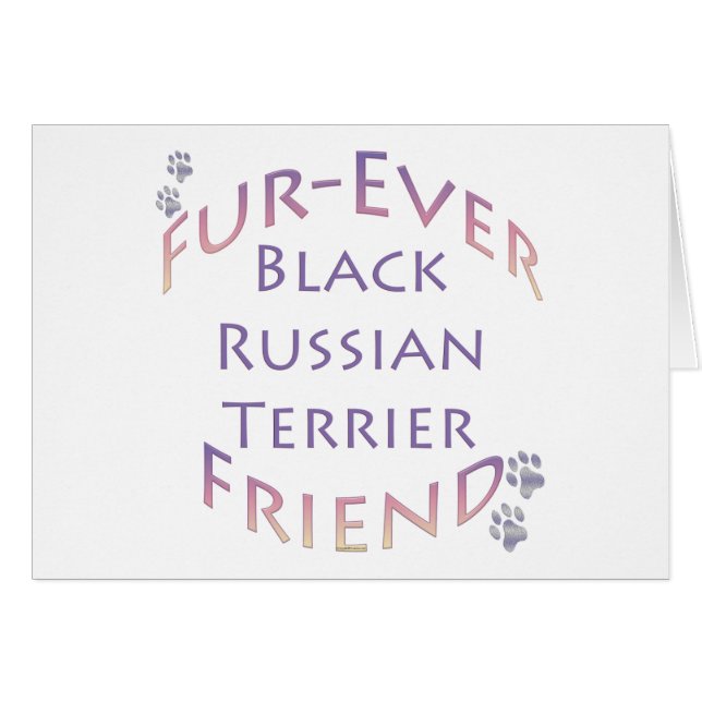Black Russian Terrier Furever (Devant horizontal)