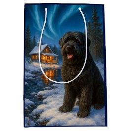 Black Russian Terrier Holiday Card Medium Cadeauzakje