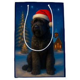 Black Russian Terrier Holiday  Medium Cadeauzakje