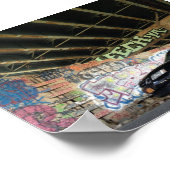 Black Saab 93 Converteerbaar Poster (Hoek)