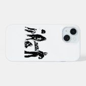 Black Sabbath Group iPhone 15 Hoesje (Achterkant horizontaal)