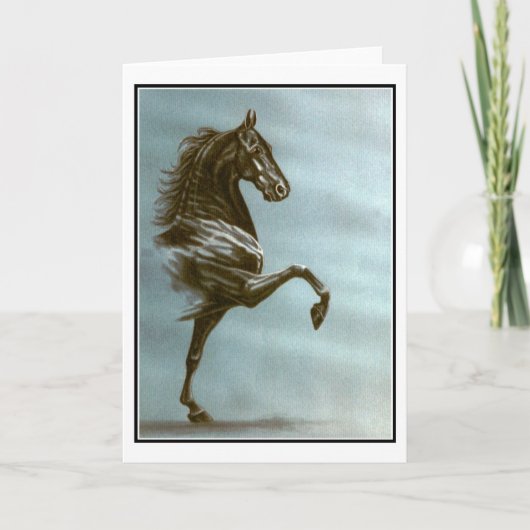 Black Saddlebred Card Kaart (Voorkant)