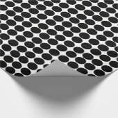 Black Safari Dot Cadeaupapier (Hoek)