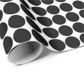 Black Safari Dot Cadeaupapier (Rol Hoek)