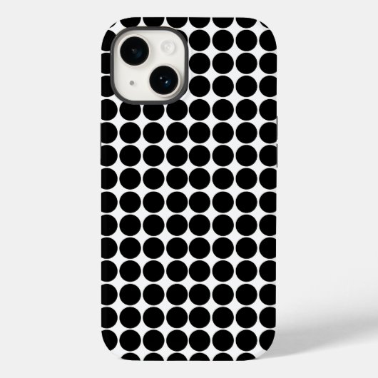 Black Safari Dot Case-Mate iPhone Case (Achterkant)