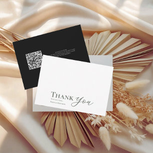 Black Sage Wedding Dank u kaart voor altijd begint