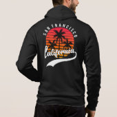 Black San Francisco Fleece Zip Hoodie (Achterkant)