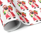 BLACK SANTA CADEAUPAPIER (Rol Hoek)