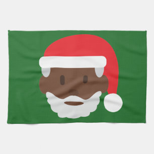 Black santa claus emoji theedoek