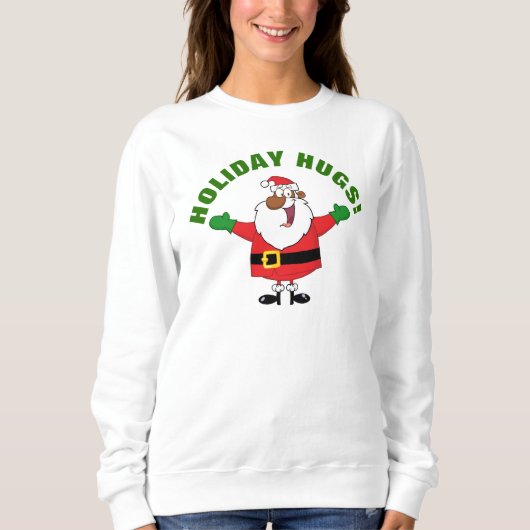 Black Santa Hugs Shirt (Voorkant)