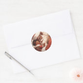 Black Santa's Tender Heart of Joy Ronde Sticker (Envelop)