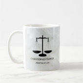 Black Scale of Justice Coffee Mok (Links)