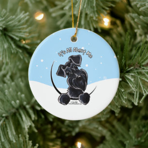 Black Schnauzer heeft alles over me. Keramisch Ornament