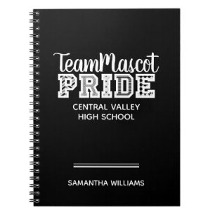 Black School Pride Mascot Nom Carnet