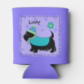 Black Scottie Terriër Hondennaam Gepersonaliseerd Blikjeskoeler (Achterkant)