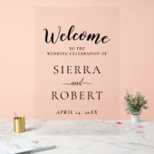 Black Script Elegant Mariage Bienvenue (Mariage)