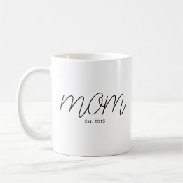 Black Script Established Mom  Koffiemok