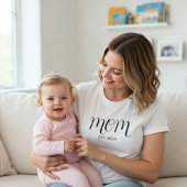 Black Script Established Mom T-Shirt