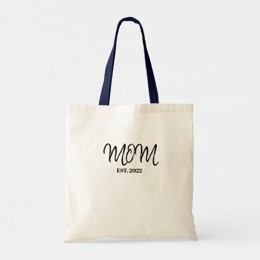 Black Script Established Mom Tote Bag (Dos)