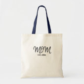 Black Script Established Mom Tote Bag (Devant)