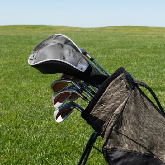 Black Script Father Vast jaar foto Golfheadcover (Insitu)