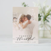 Black Script Forever Merci photo Mariage (Debout devant)