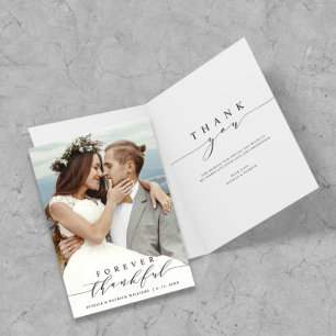 Black Script Forever Merci photo Mariage