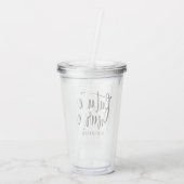 Black Script Future Nurse (naam) Acryl Drinkbeker (Achterkant)