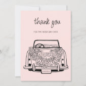 Black Script Handdrawn Simple Wedding Vow Renewal Bedankkaart (Voorkant)