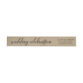 Black Script Rustic Chic Kraft Wedding Celebration (Individueel)