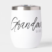 Black Script Typography Grandma Established Year (Avant)