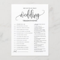 Black Script Wedding Traditions Vrijgezellenfeest