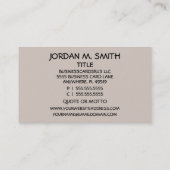 Black Security Shirt Visitekaartje (Achterkant)