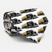 Black Semi Stropdas (Opgerold)