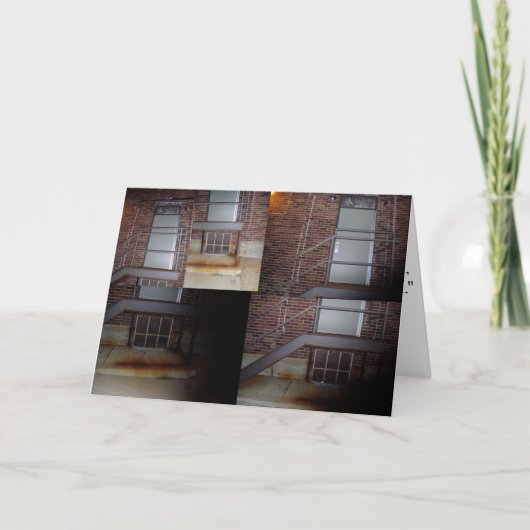 "Black Shadow" Hallowe’en Kaart (Voorkant)