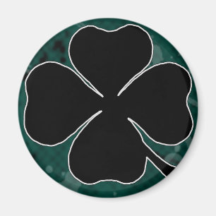 Black Shamrock Magnet Magneet