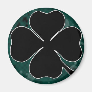 Black Shamrock Magnet Magneet