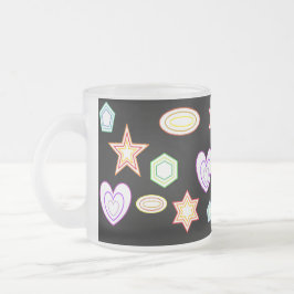 Black Shapes mug Matglas Koffiemok