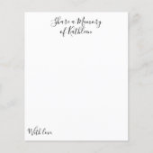 Black Share a Memory Kaart Custom Name Celebration (Voorkant)