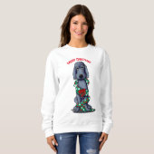 Black Shaved Goldendole Plus Size Sweatshirt (Voorkant volledig)